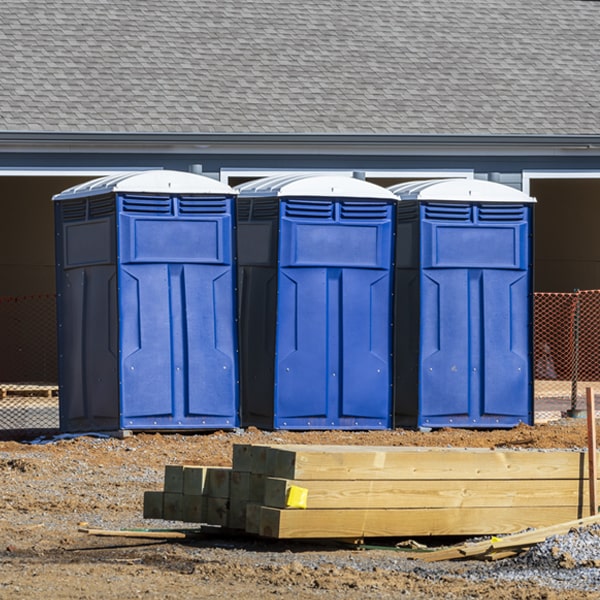 what is the expected delivery and pickup timeframe for the porta potties in Somis California